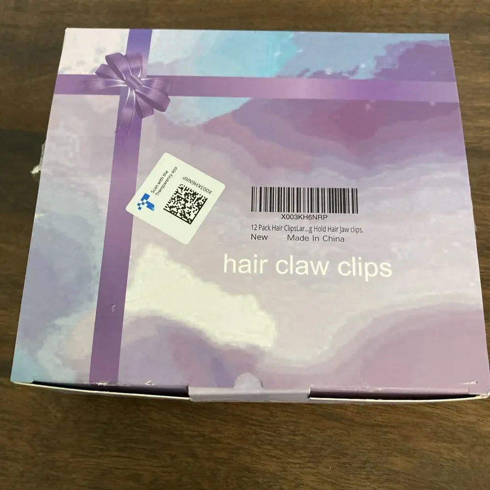Hair Clips for Women Set Of 12. 6 Large And 6 Medium Hair Care Accessories